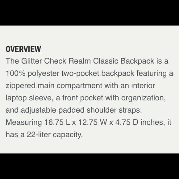 >💟REALM GLITTER🌈 RAINBOW CHECKERBOARD /BLACK 🎒CANVAS  BACKPACK BRAND NEW VANS - Picture 7 of 11